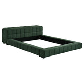 Orleans Furniture - Coaster - Trinity Upholstered Eastern King Platform Bed Green - 306120KE